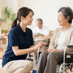 ご家族の介護をする様子