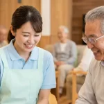 介護施設で働く介護スタッフの様子