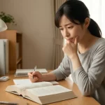 実務者研修の自宅学習が間に合わせないと焦る様子